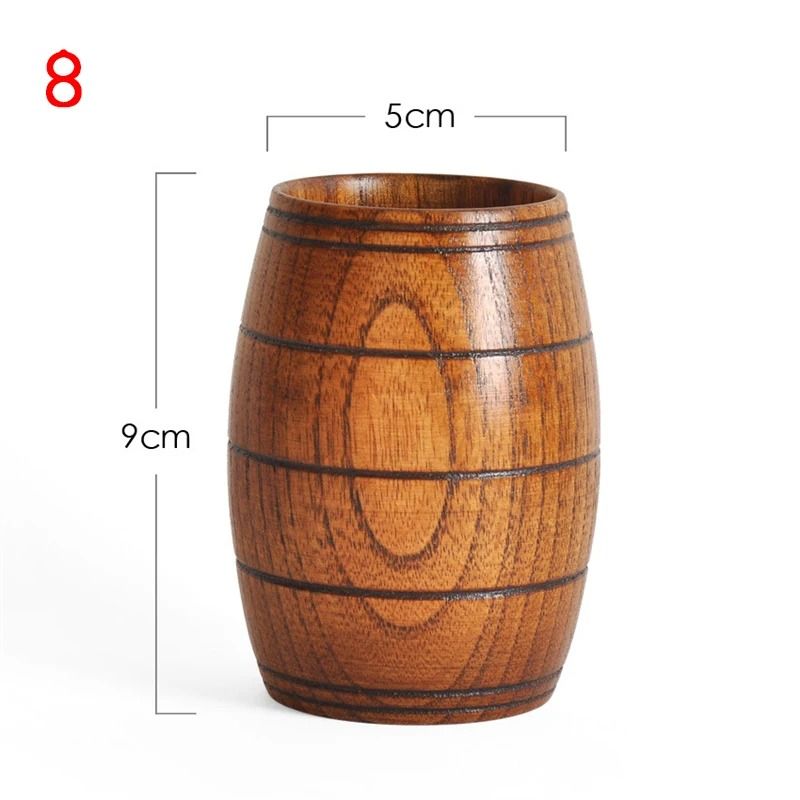 Wooden Big Belly Cup Handmade from Natural Spruce