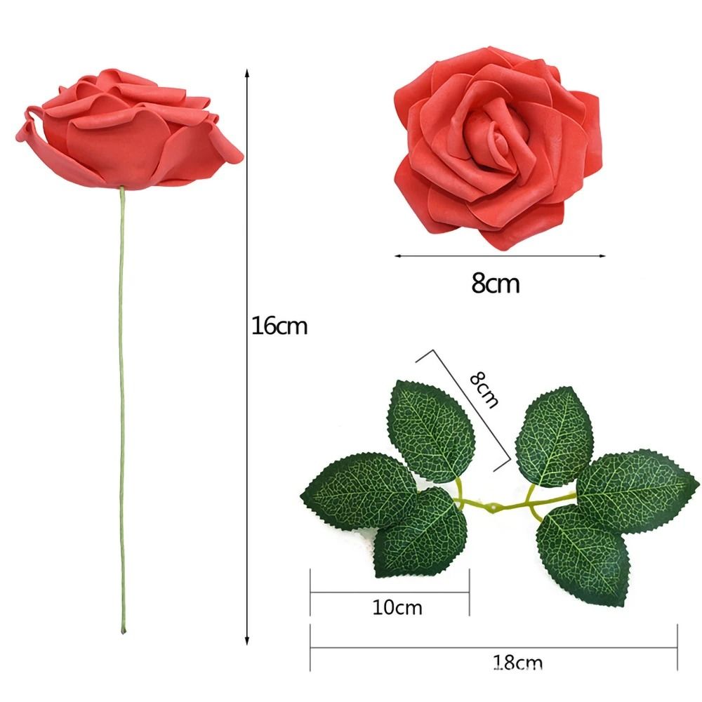 Velvet-Touch 25PC DIY Rose Stem Set