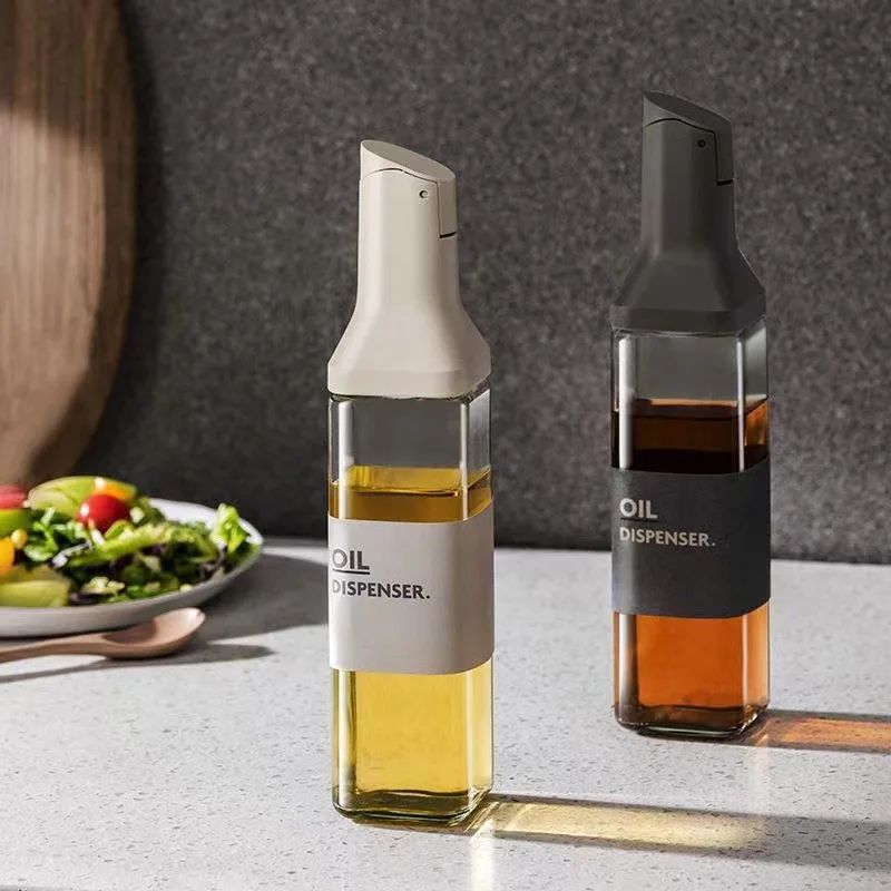 500ml Glass Oil Dispenser Bottle Leak Proof Kitchen Container