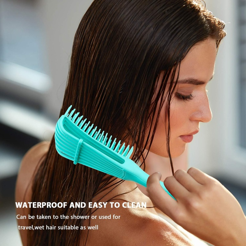 Detangling Hair Comb & Scalp Massage Brush, Hair Detangler for Curly, Thick, Wet or Dry Hair – Octopus-Style Hairbrush
