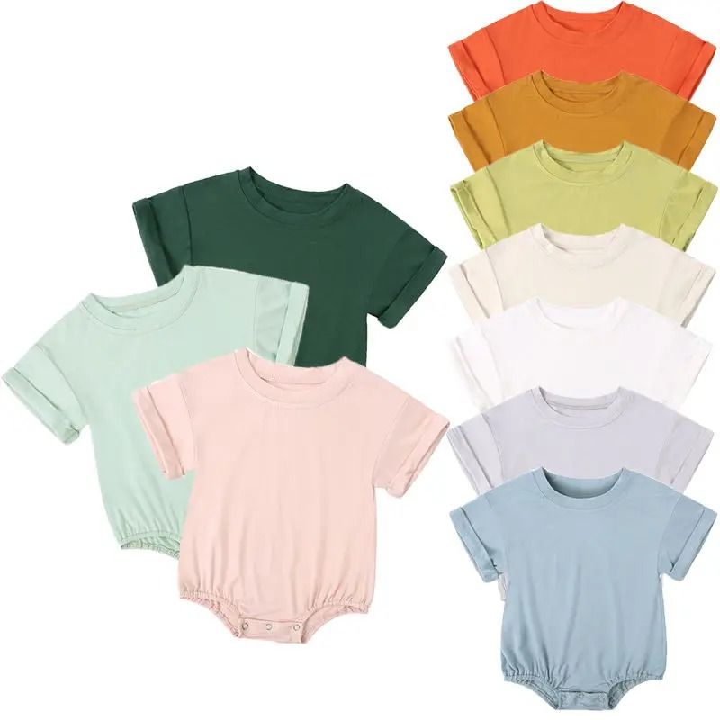 2026 Newborn Bamboo Fiber Romper | Premium Short Sleeve Infnat Jumpsuit & Eco-Friendly Summer Body Clothes