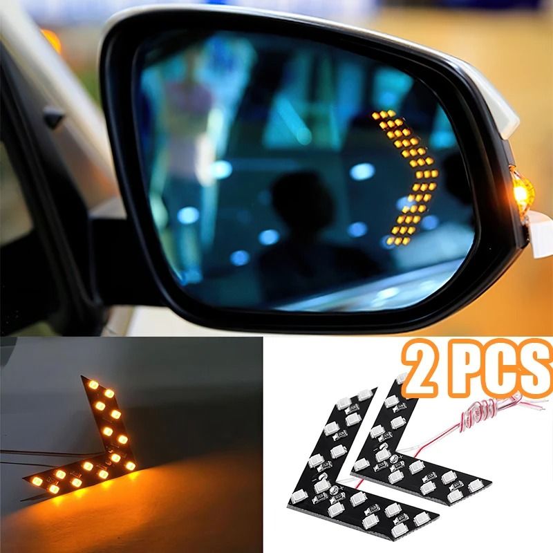 Car LED Rear View Mirror Arrow Panel Light