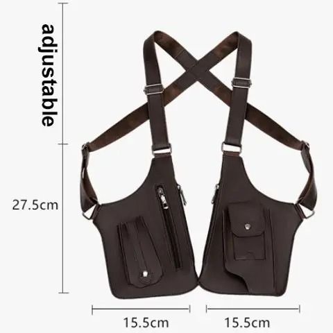 Medieval Leather Harness Holster Bag Hidden Anti Theft Phone Pouch