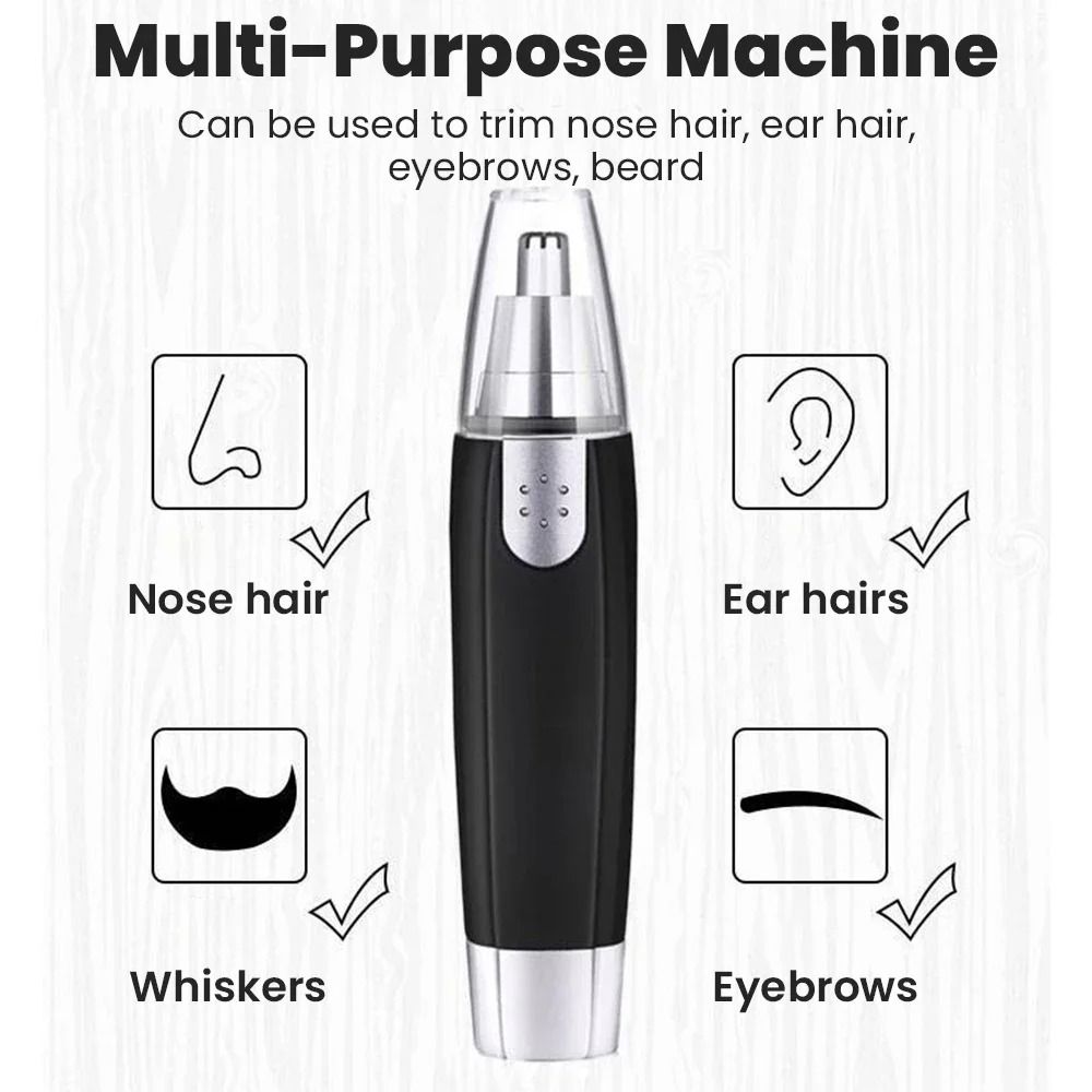 Electric Nose Hair Trimmer and Eyebrow Shaver Grooming Tool