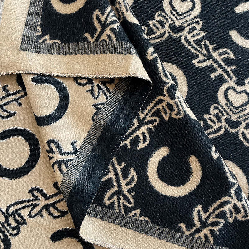 Womens Luxury Cashmere Scarf Winter Shawl, Thick Warm Paisley Print Blanket, Stylish Neckerchief, Elegant Bufanda