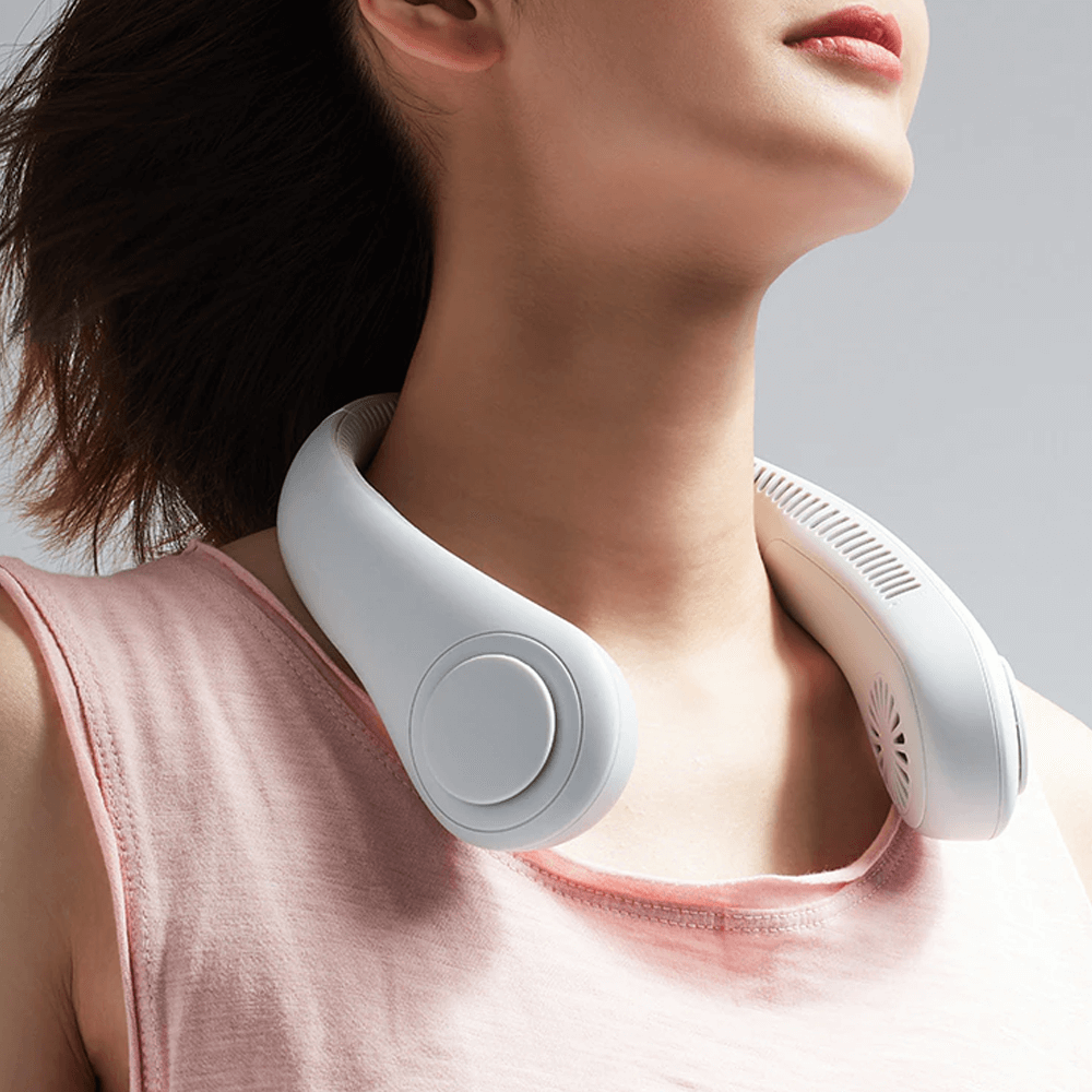 Portable Neck Fan, Hands Free Bladeless Fan, Wearable Personal Fan, Gift for Women Men