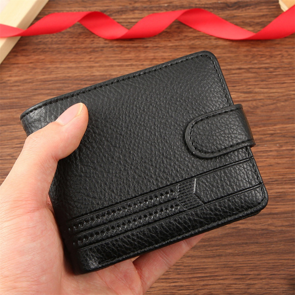 Leather Wallet for Men Slim Zipper Purse with Multi card & Coin Pocket High Quality
