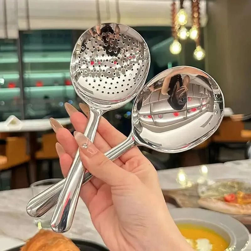 ServePro Stainless Steel Soup Ladle with Heat Insulated Handle