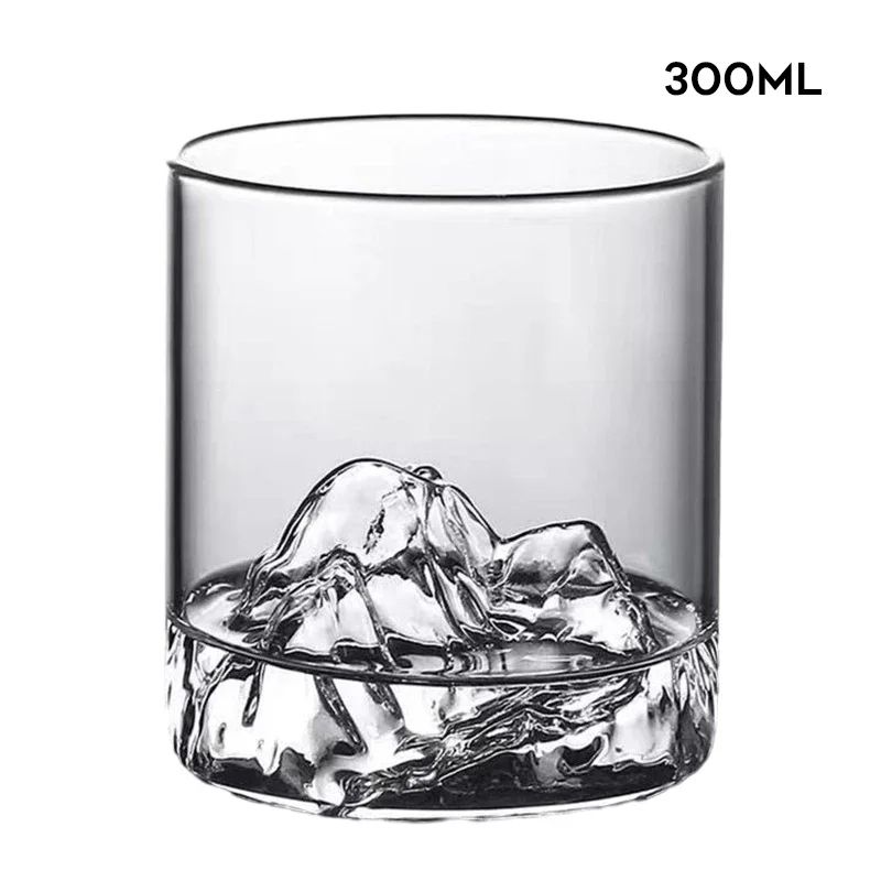 Creative Glass Mountain Viewing Cup, Japanese Style Mountain Teacup, High Beauty Household Water Mug, Unique Clear Glass