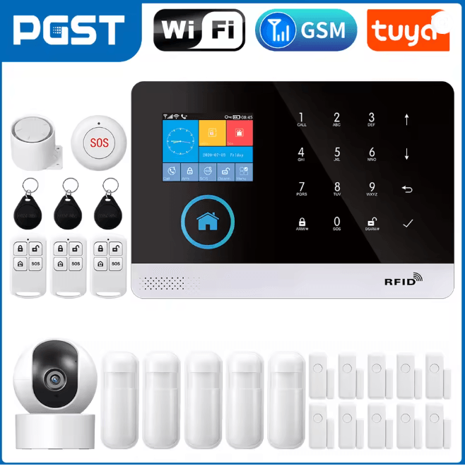 PGST Smart Home Security Alarm System Wireless GSM WIFI with App Control
