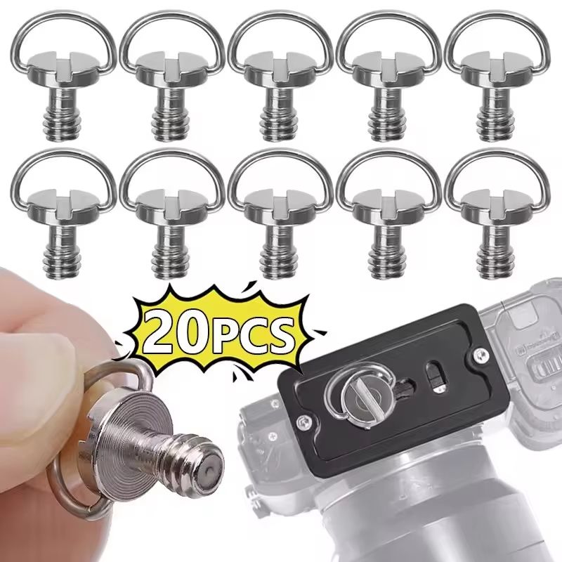 Stainless Steel Quick Release Camera Mount Screw Adapter for Tripod & Monopod