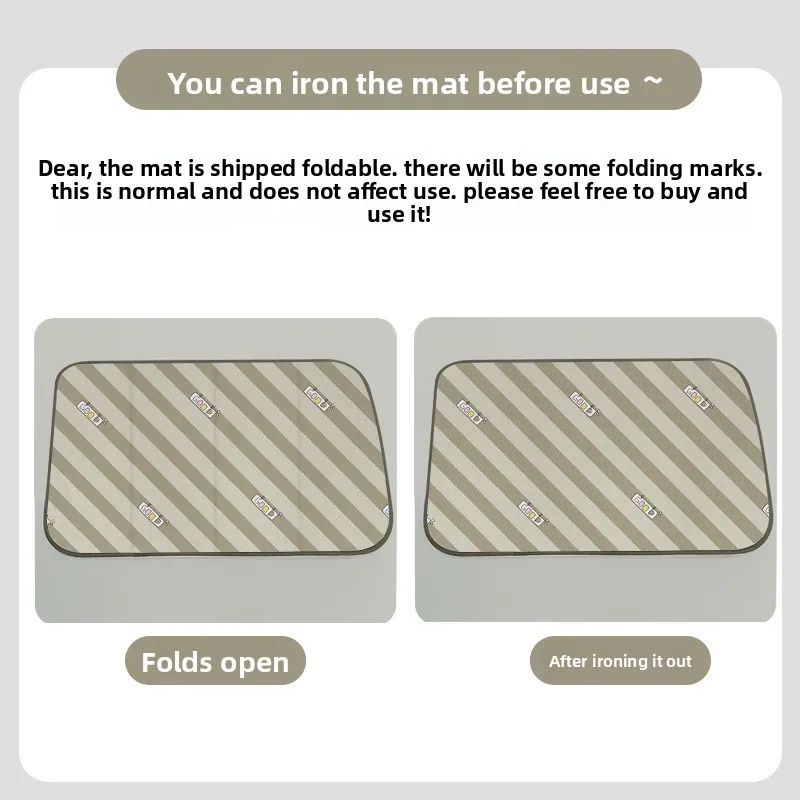 Foldable Ironing Pad with Heat Resistant Gloves