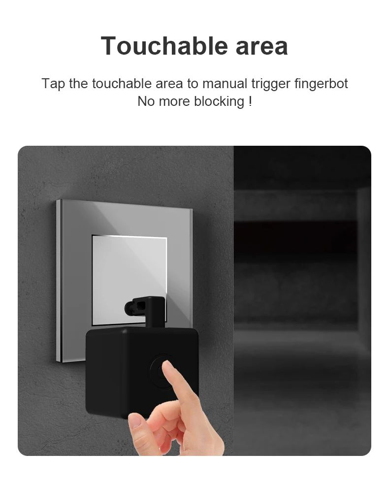 Smart Fingerbot Button Pusher Robot with Bluetooth and Zigbee Options