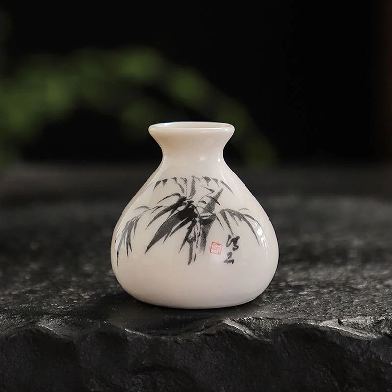 Ceramic Narrative Sculpture – High-Definition Chinese Retro Architectural Jar