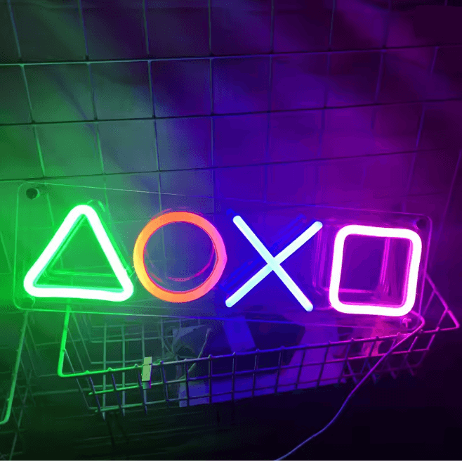 GameLite Custom Neon Wall Sign for Gamers and Home Decor