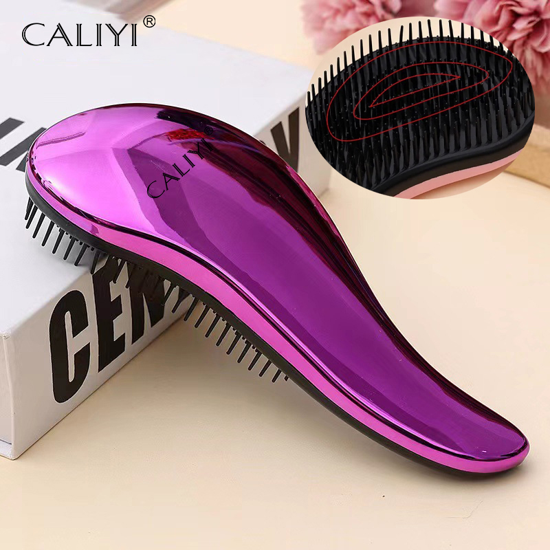 Mango Smooth Hair Comb Brush, Professional Paddle Detangling Brush for Curly, Thick Hair, Wet & Dry Use