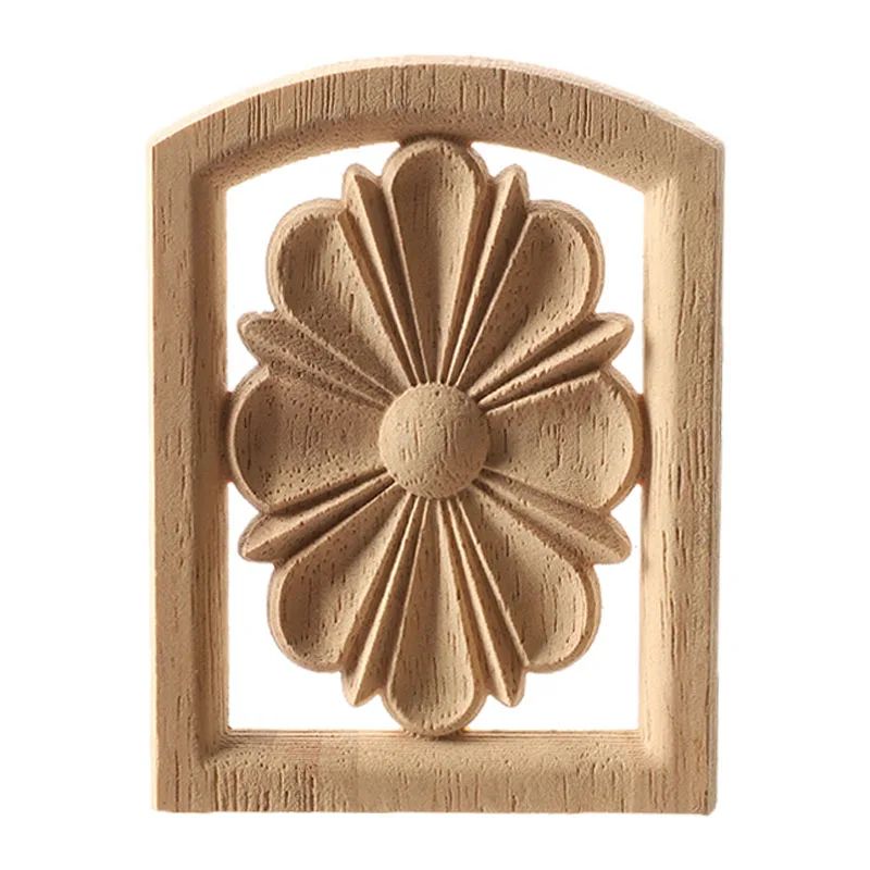 Carved Wood Corner Applique Decorative Furniture Trim Accent