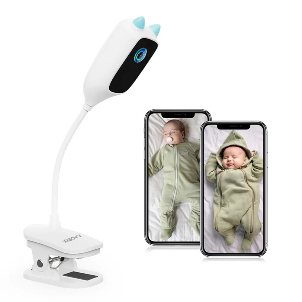 WiFi baby monitor with security camera, full night vision baby camera & smart crying