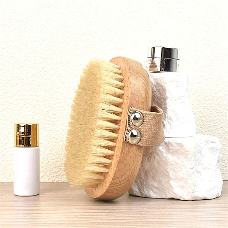 PureGlow Natural Bristle Wet Dry Body Brush