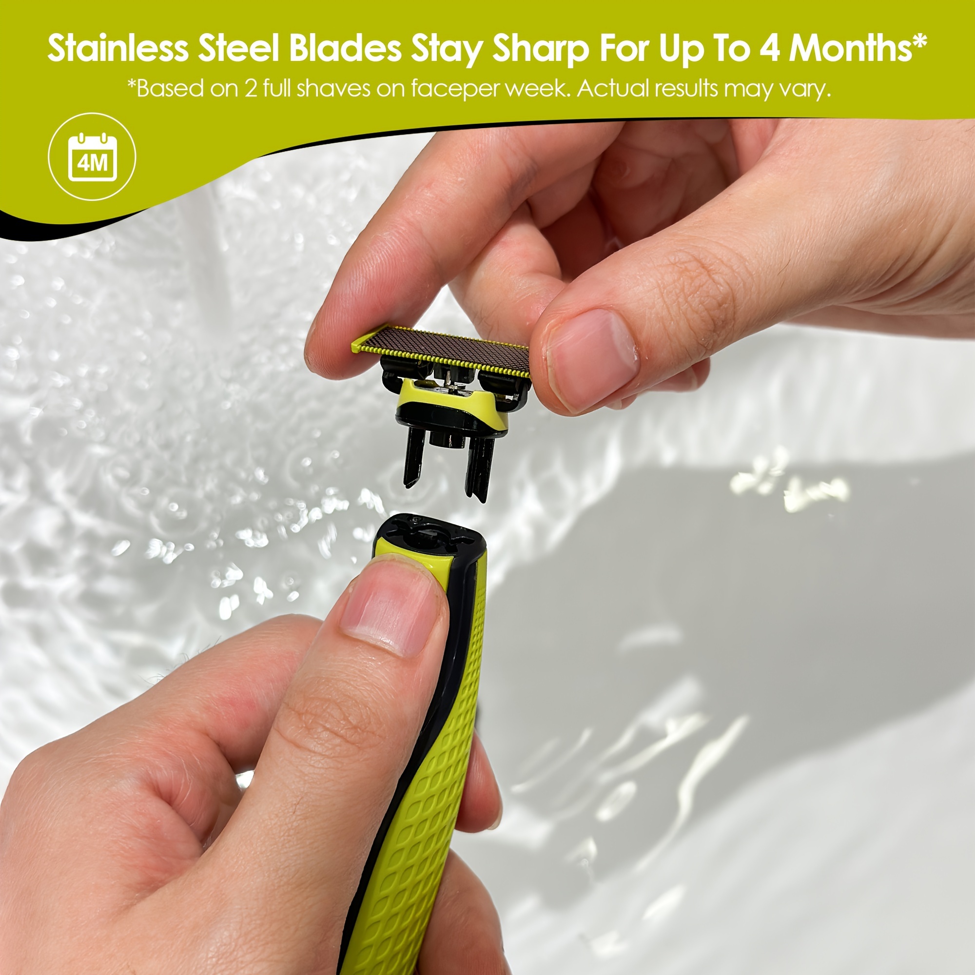 Brangdy Shaver Blades, Premium Replacement Blades Compatible with Philips One Blade Electric Shaver