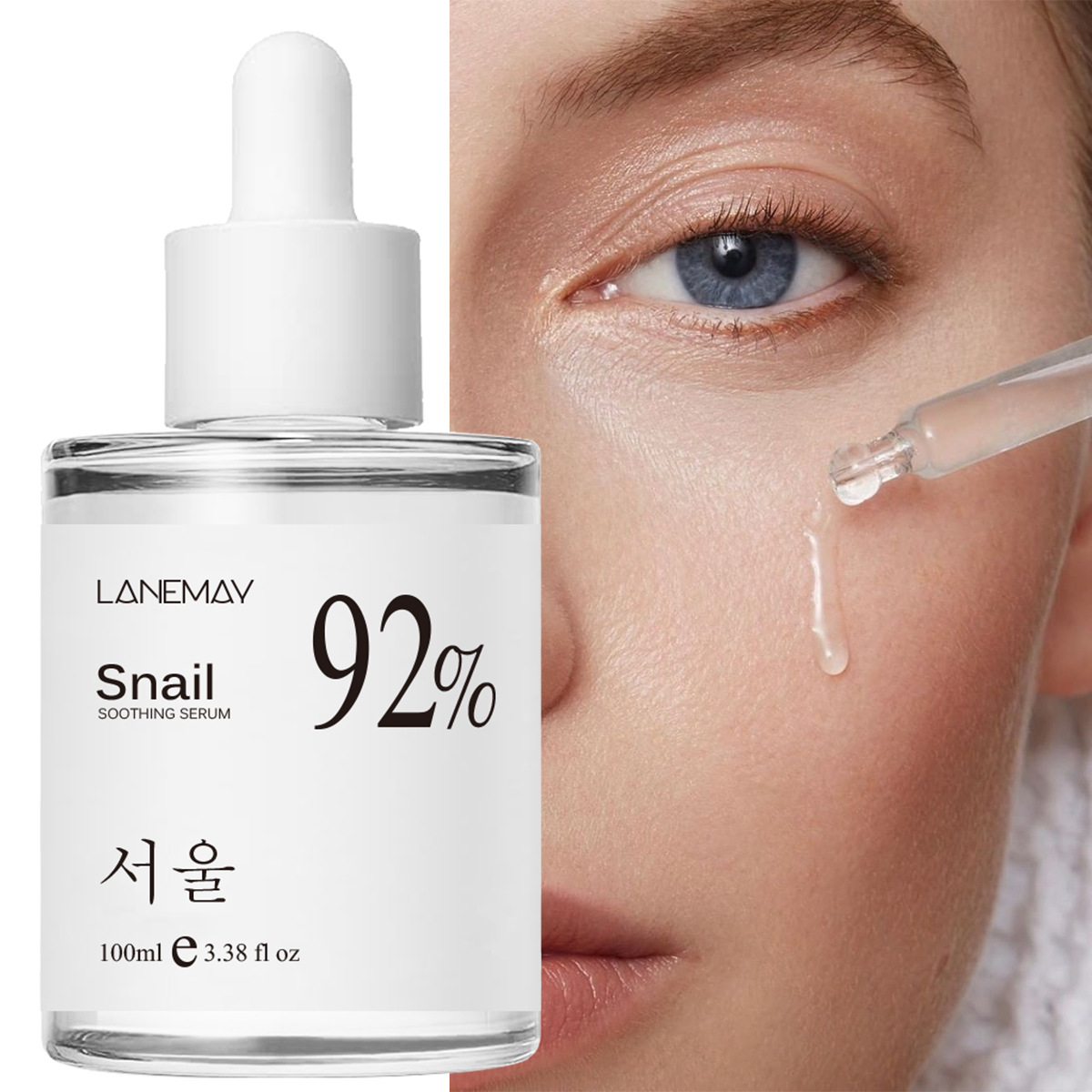 Snail Soothing Facial Essence Serum Hydrating Moisturizing Skin Care