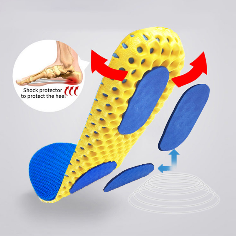 Orthopedic Memory Foam Insoles for Men & Women Breathable Mesh Shoe Inserts, Deodorant Support for Feet Pain Relief