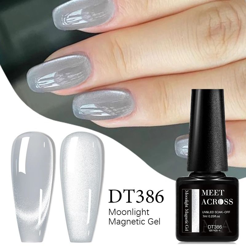 7ml Magnetic Gel Nail Polish – Cat Eye Effect, Glitter, Semi-Permanent UV/LED Soak-Off