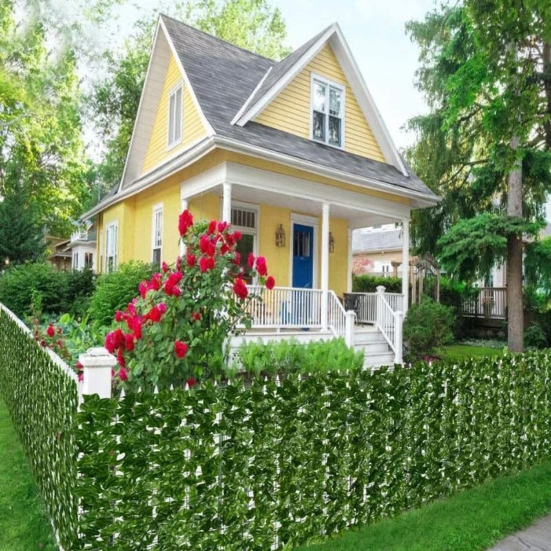 Artificial Ivy Privacy Fence – High-Definition Apple Leaf Vertical Garden Screen