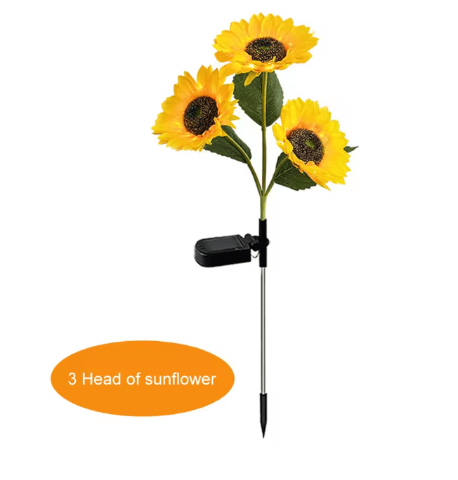 Solar Sunflower LED Garland Light