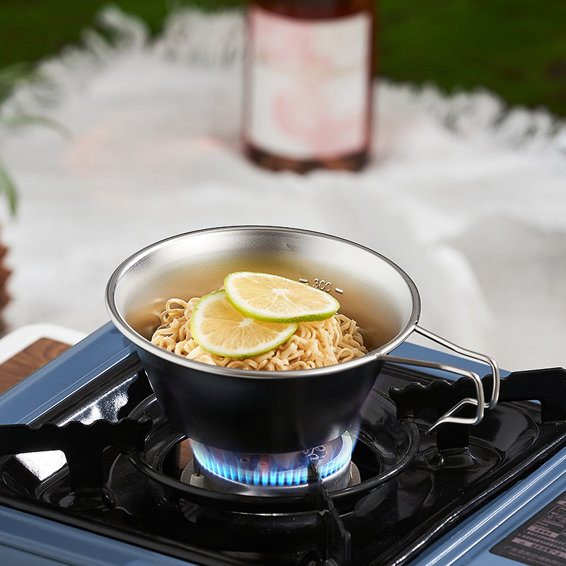 Stainless Steel Coffee Cup, Outdoor Picnic Tableware, Portable Hiking Tea Cup, Barbecue Camping Essential