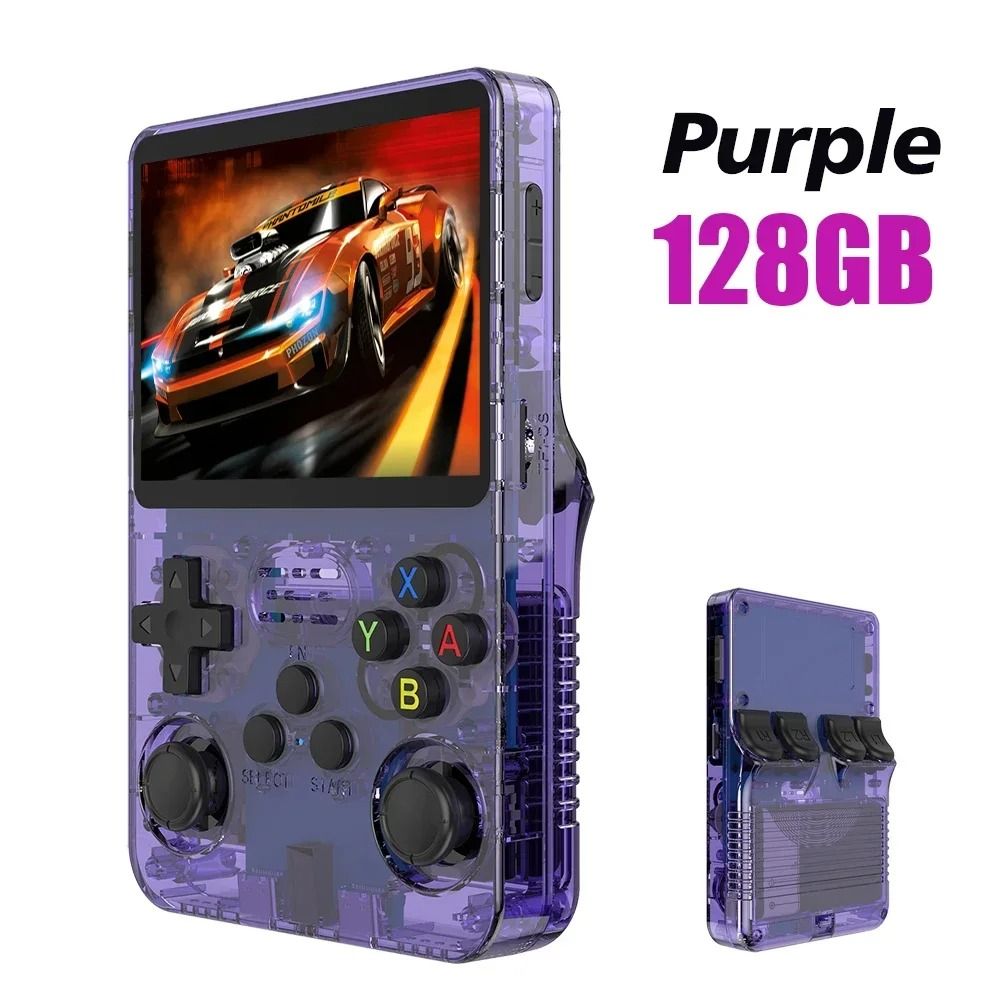 R36S Retro Handheld Game Console Open Source Linux 3.5 Inch IPS Screen 64GB 128GB