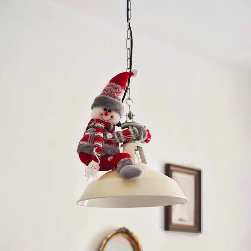 Cute Santa Claus Curtain Buckle, Christmas Pendant, Chandelier Decoration for Holiday Gift Decoration