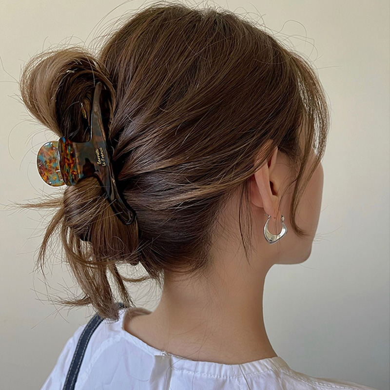 Elegant Acetate Hair Claw for Women  Vintage Fashion Hair Clip, High-Grade Lady Hair Accessories