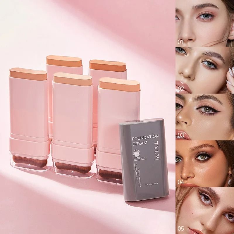 TVLV Waterproof Concealing Foundation Stick with Built In Brush