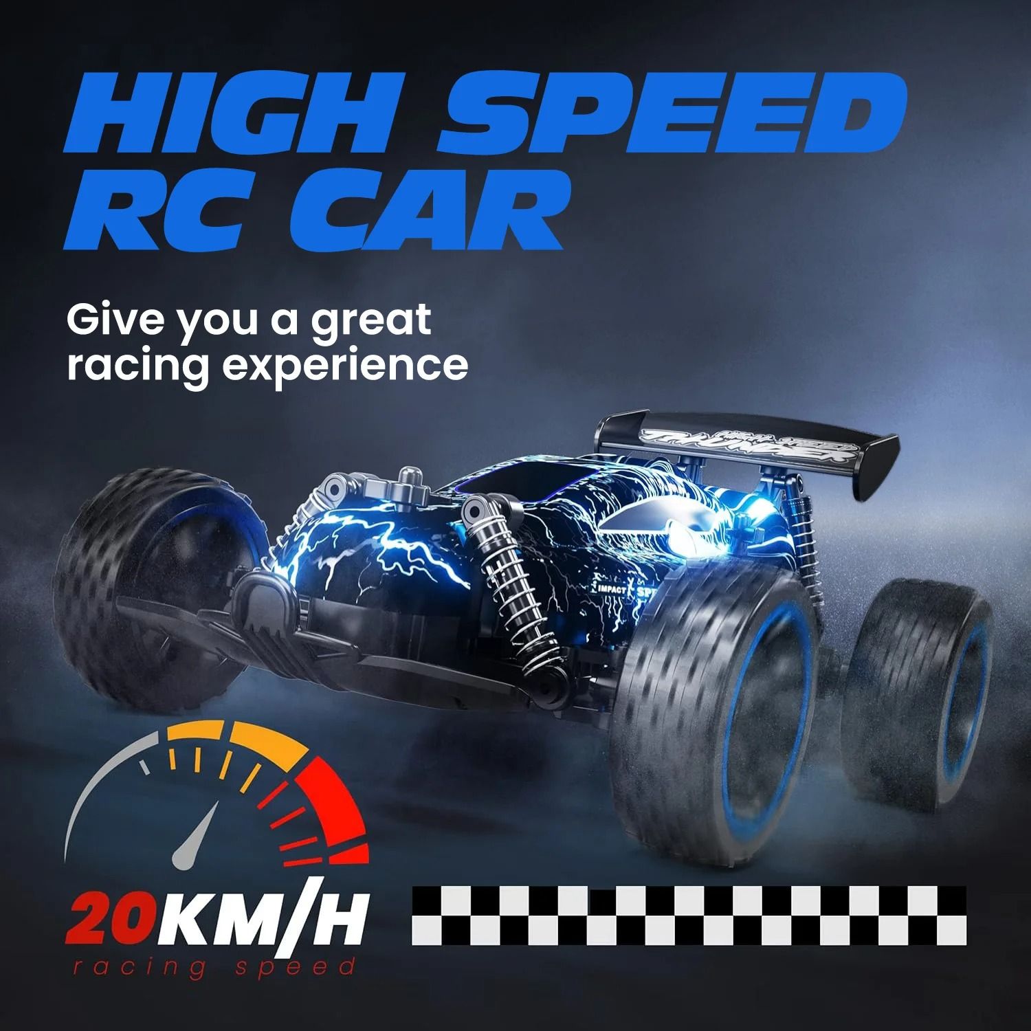High Speed 1 18 RC Car 20kmh Remote Control Drift Car with Rechargeable Battery