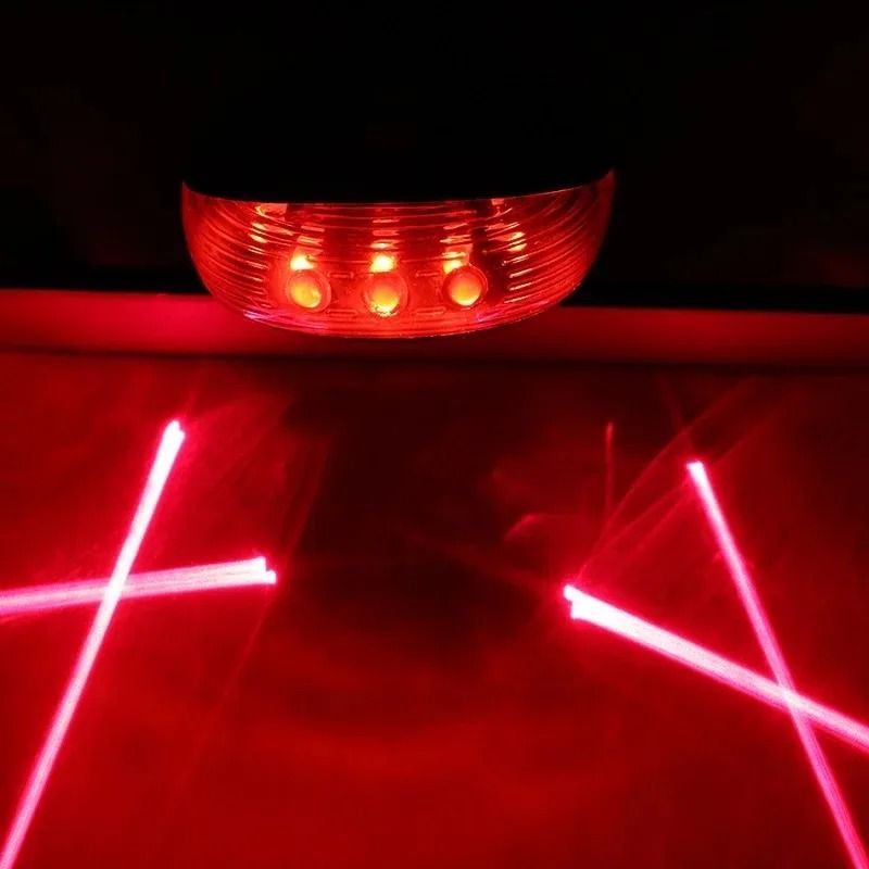 Bicycle LED and Laser Safety Taillight