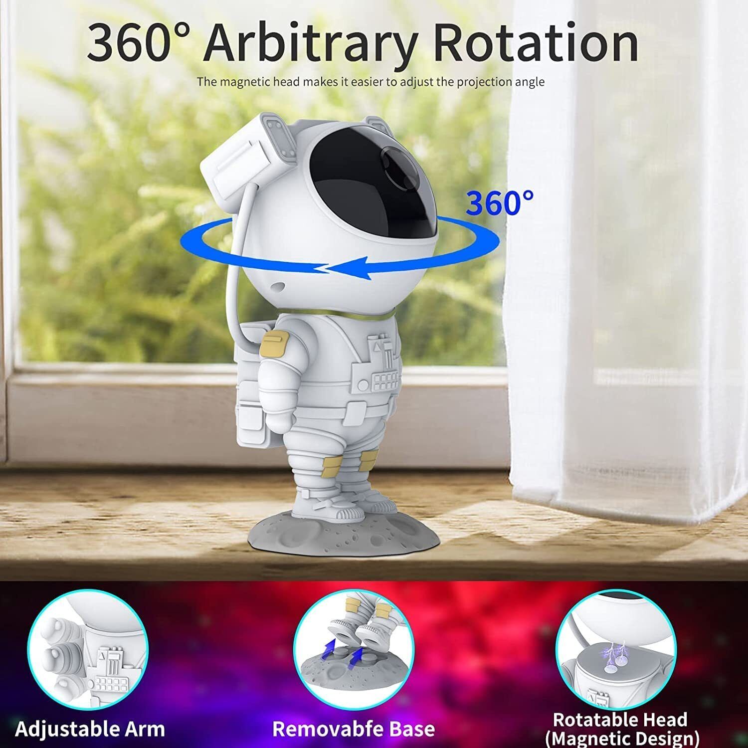 Astronaut Galaxy Starry Night Light