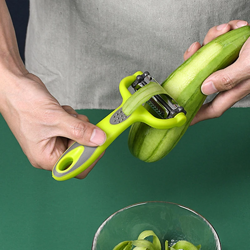 Rotary Peeler for Fruit and Vegetable, Multifunction Grater, Salad Carrot Potato Slicer, Julienne Peeler for Kitchen Use