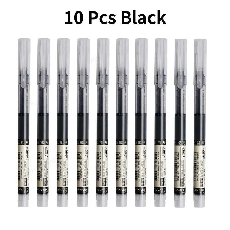 10-Piece Quick-Drying Precision Gel Pen Set