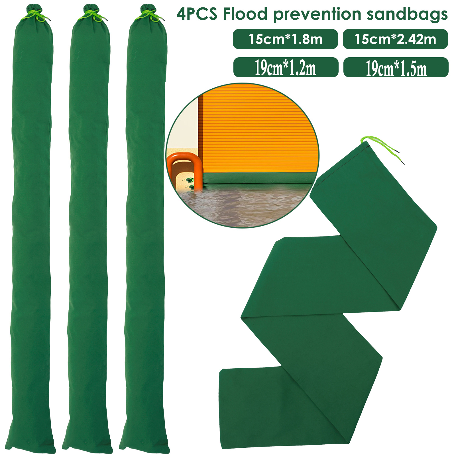 Sand Bags Thickened Long Canvas Sandbags, Sturdy Water Barrier, Large Reusable Empty Flood Prevention Sandbags