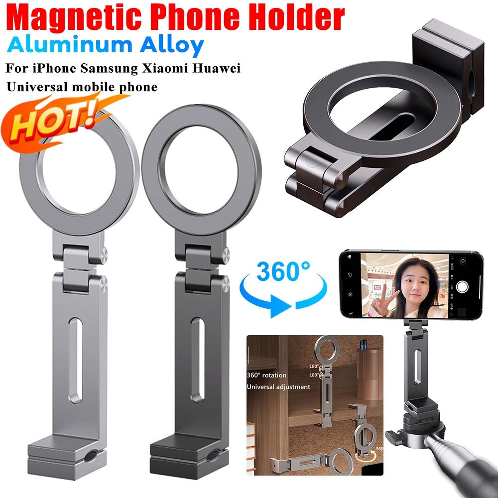 Magnetic Airplane Phone Holder with Flexible Rotation