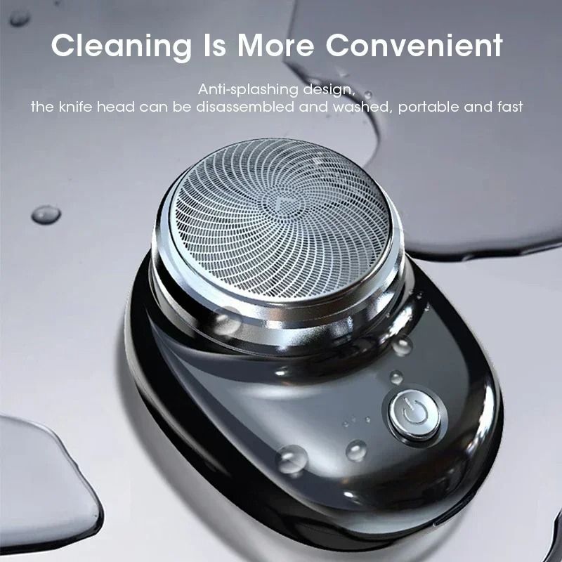 Upgraded Mini Mens Shaver with IPX7 Waterproof Fast Charge and 9000RPM Motor
