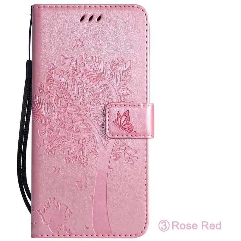 Leather Flip Wallet Phone Case with Card Holder