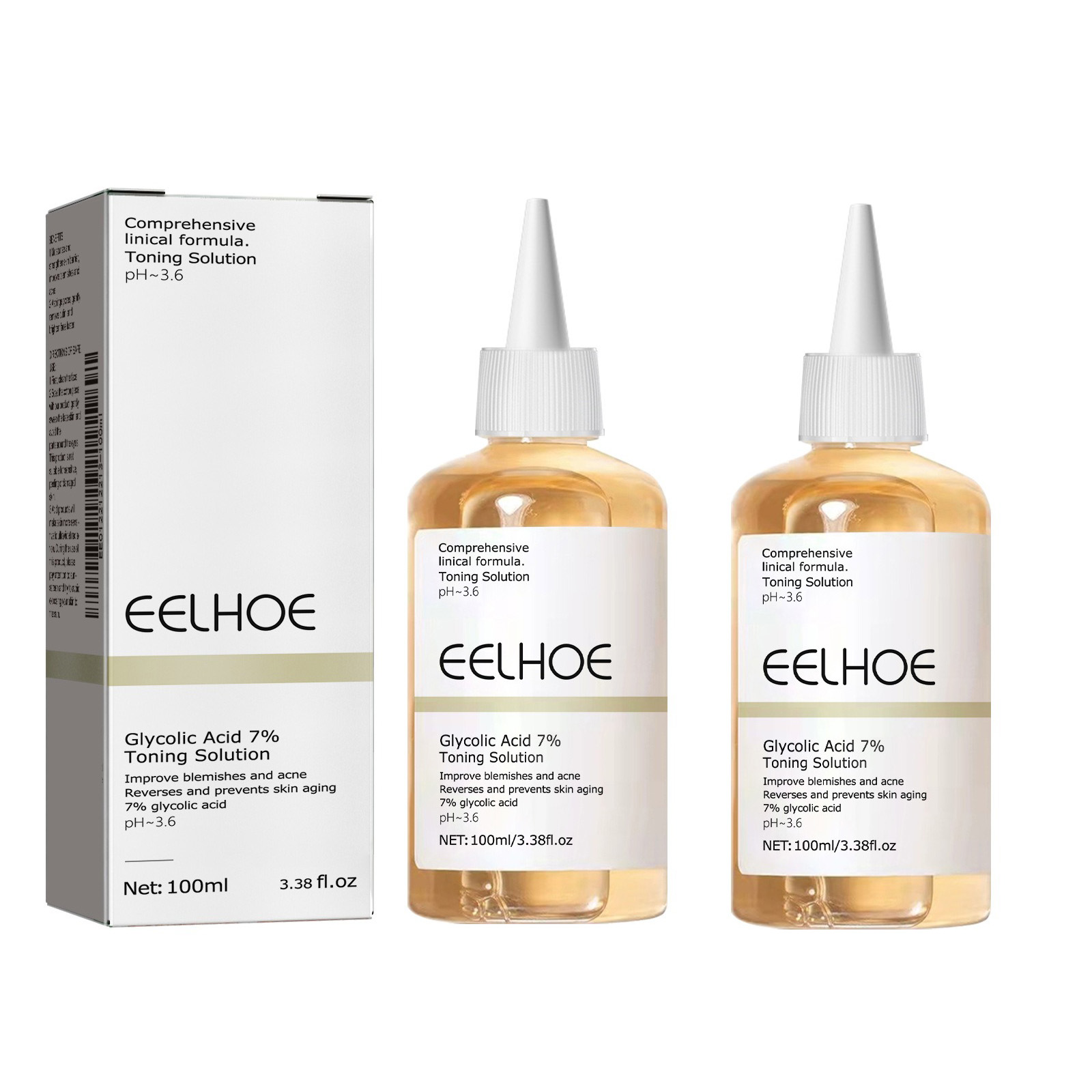 Glycolic Acid Toner, Firming Wrinkles, Acne Remover, Lifting, Glowing Skin Care, Ordinary Glycolic Acid Toning Solution