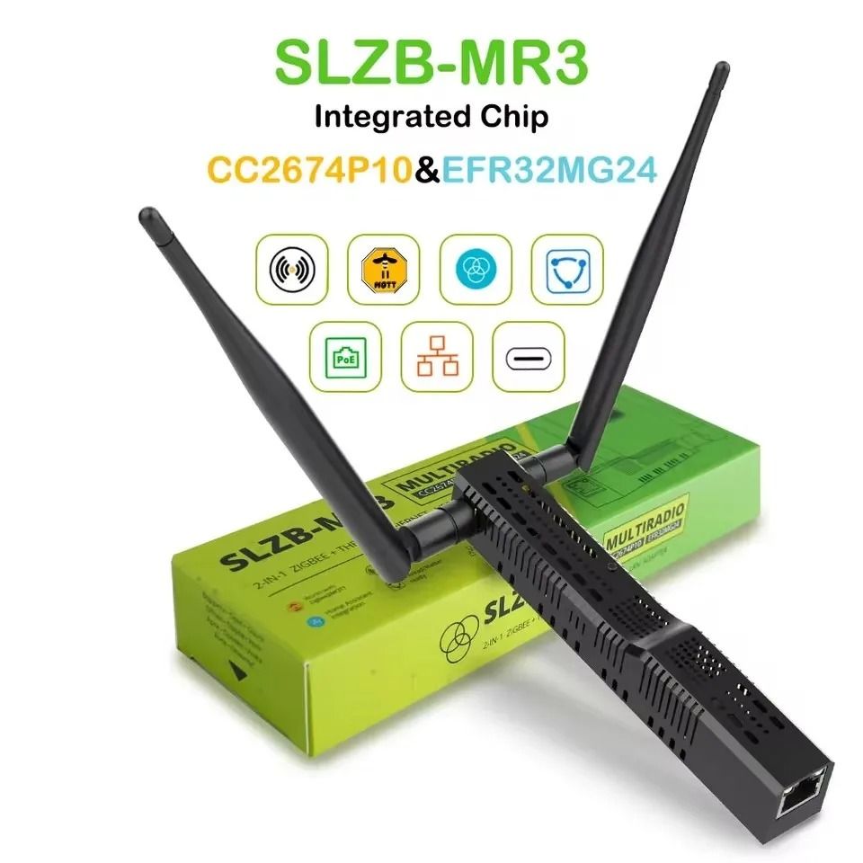 Smart Zigbee 3.0 Adapter with Ethernet, WiFi, USB, and PoE