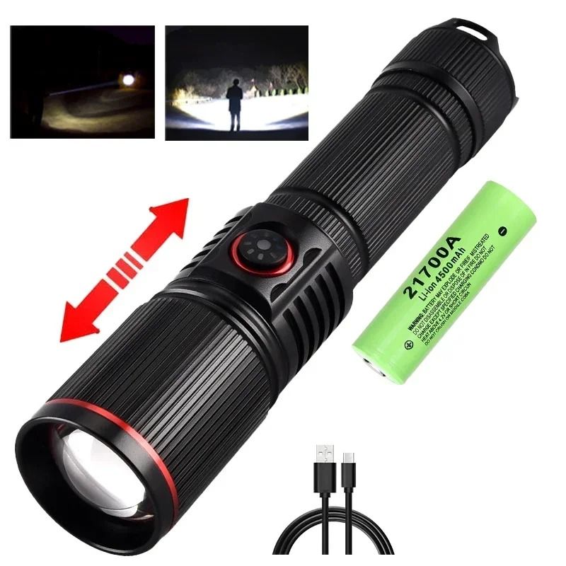 High Bright Rechargeable LED Flashlight