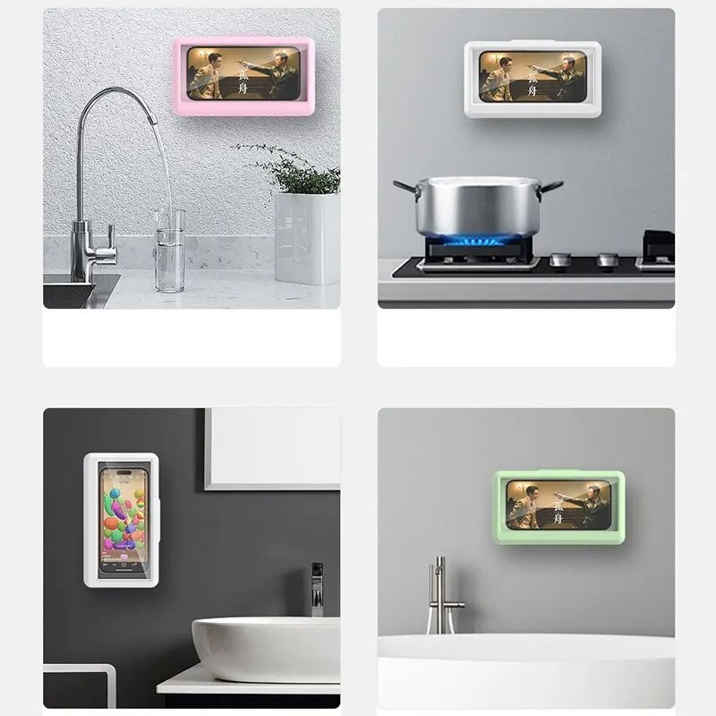 Universal Waterproof Anti-Fog Shower Phone Holder and Bathroom Media Station