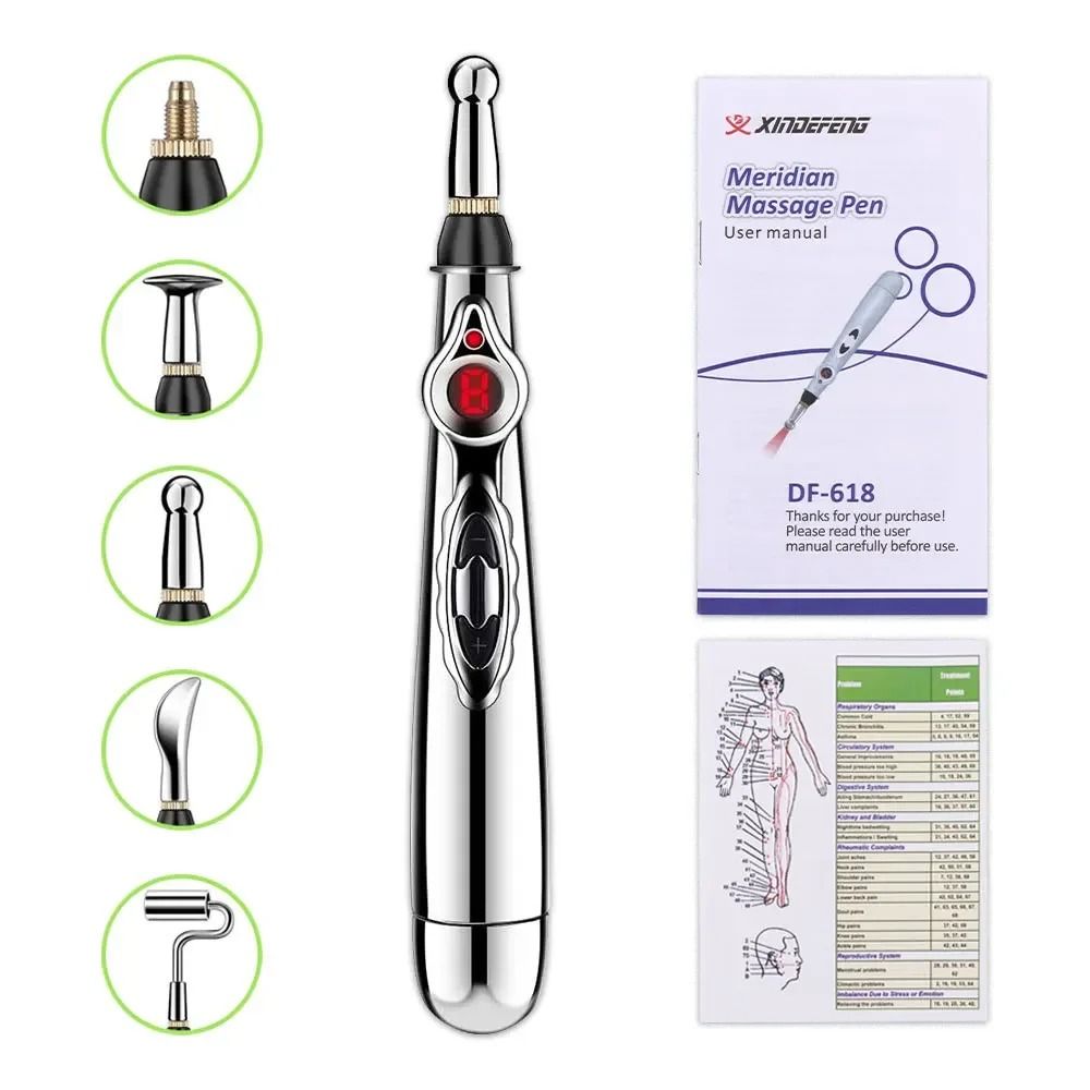 Electronic Acupuncture Massage Pen with Five Therapy Modes