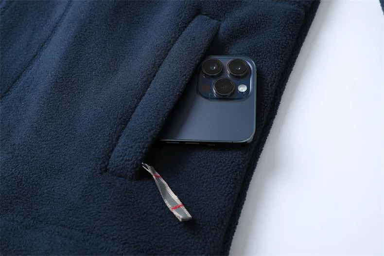 Men Winter Fleece Jacket Warm Hooded Thickened Wool Coat Casual Outdoor Ski Suit