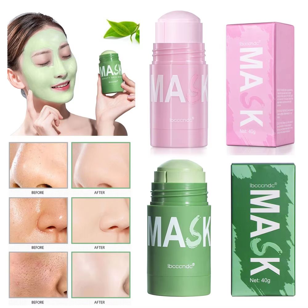 Green Tea Cleansing Mask Stick Deep Pore Green Tea Face Mask Oil Control Moisturizing Blackhead Care